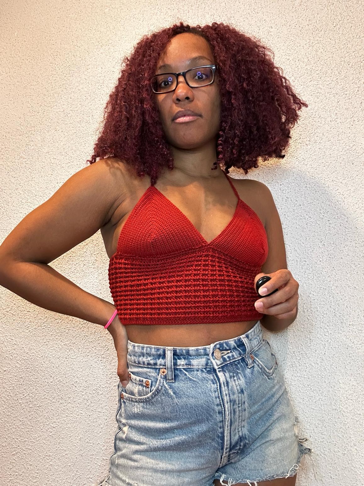 Waffle Stitch Crop Top